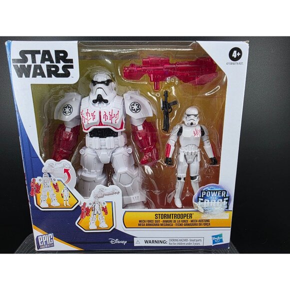 Star Wars Power of The Force Stormtrooper Mech Force Suit Action Figure Toy - Picture 1 of 9